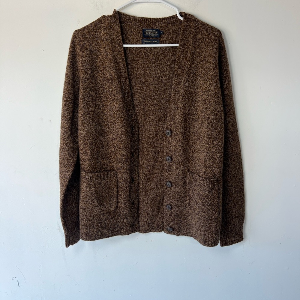 Pendleton Men's Dark Brown Cardigan Sweater